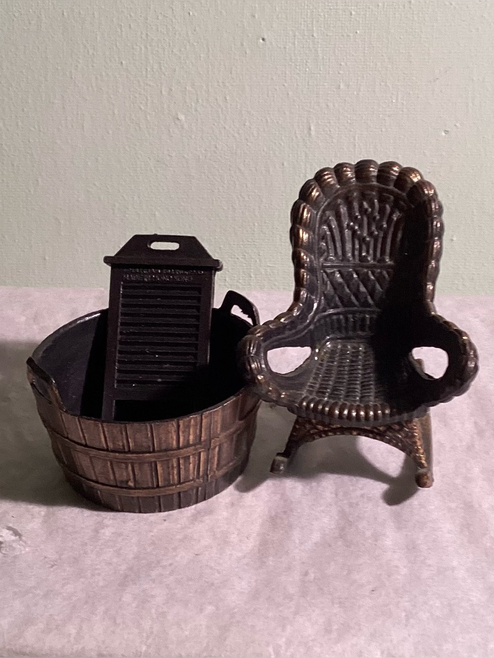 Vintage Durham Industries Miniature Metal Furniture